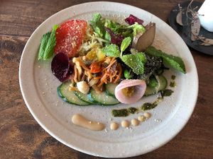 salad at Panchavati in Shizuoka