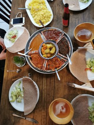 Vegan platter at Abessina in Gottingen