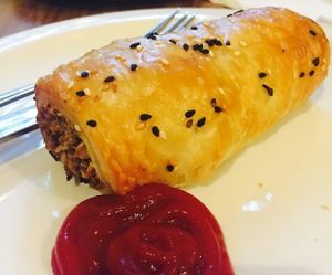 Sausage roll at Mantra Lounge in Carlton