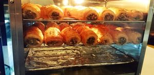 Delicious sausage roll at Mantra Lounge in Carlton