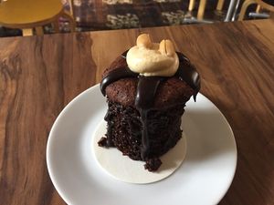 Delicious vegan cake  at Mantra Lounge in Carlton