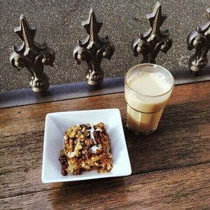 Chakri Chai and Apple Pie. at Mantra Lounge in Carlton