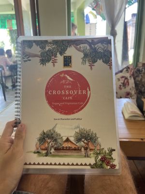 Menu  at The Crossover Cafe | Dharamkot | Vegan and Vegetarian Cafe in Dharamshala