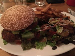 veggie burger at The Bubble in Zermatt