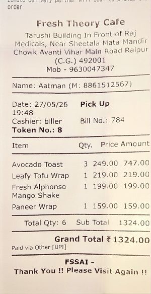  at Fresh Theory - A Green Cafe  in Raipur