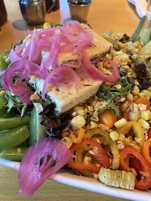 Buddha Bowl with tofu. July 2024 special.  at Portage Bay Cafe - South Lake Union in Seattle