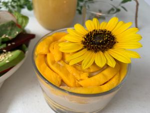 Mango trifle
 at Casa Macro in Monterrey