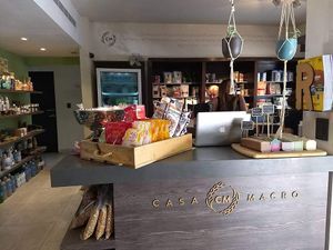 At the counter at Casa Macro in Monterrey