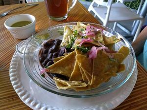 Chilaqiles at Casa Macro in Monterrey