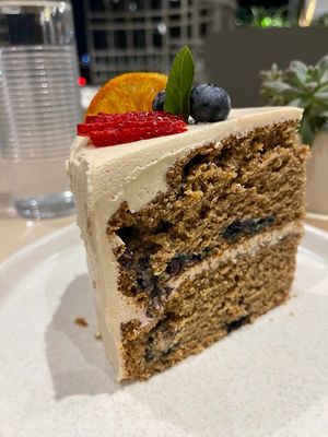 Blueberry cake  at Casa Macro in Monterrey