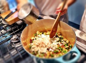 Freshly made organic food at Casa Macro in Monterrey