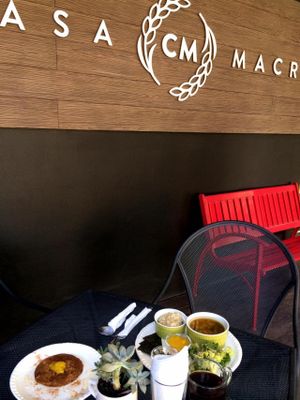 Delicious breakfast at Casa Macro in Monterrey