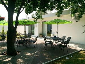 Outdoor seating at Casa Macro in Monterrey