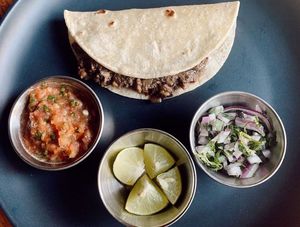 Taquitos de Barbacoa los domingos... yum! at Casa Macro in Monterrey