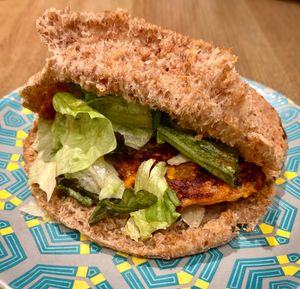 Hot vegetable pita  at Nando's - Mall of the Emirates in Dubai