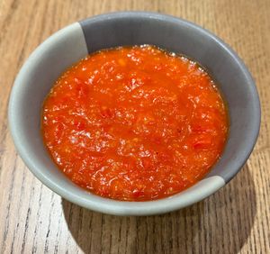 Red pepper dip  at Nando's - Mall of the Emirates in Dubai