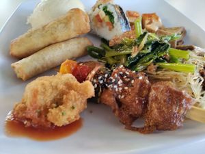 Buffet fried goodies at Primavera in Guatemala City