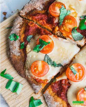 Pizza with No-Muh Rac!  at Vegusto Switzerland in Egnach