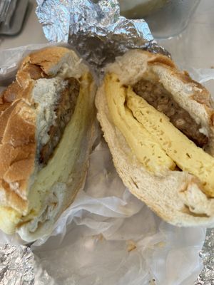 Vegan just egg sandwich   at Fuel Cafe in Hicksville