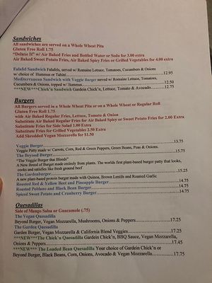Menu  at Fuel Cafe in Hicksville