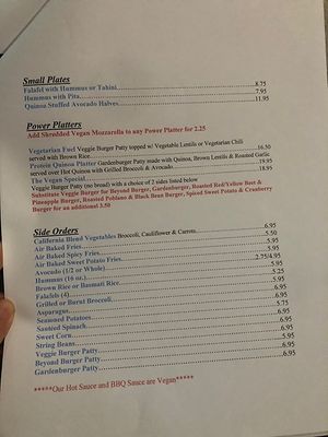 Menu  at Fuel Cafe in Hicksville