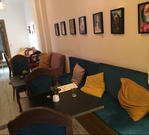 inside at Charlie's Vegan Food & Coffee in Berlin