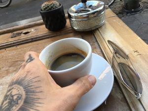 cofffeeeee! at Charlie's Vegan Food & Coffee in Berlin