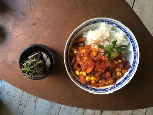 Chili sin Carne at Charlie's Vegan Food & Coffee in Berlin