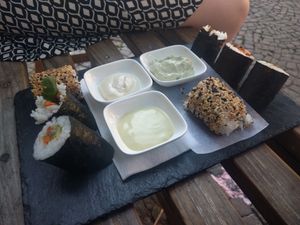 Try-out platter. at vVasabi in Leipzig