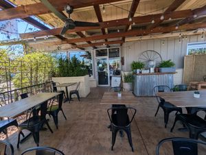 Outside space at Thanks A Latte Espresso Cafe in Camp Verde