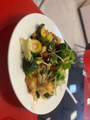 Veggie chow fun  at Go Vegan in Antioch