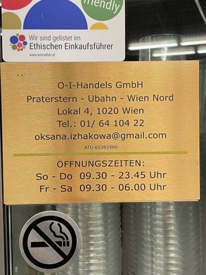 Info at Falaferia in Vienna