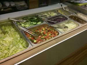 Salads at Falaferia in Vienna