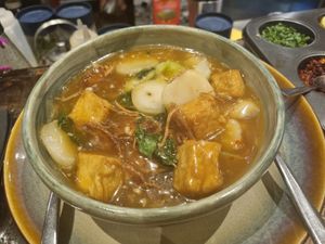Water chesnut tofu rice bowl at Burma Burma in Mumbai