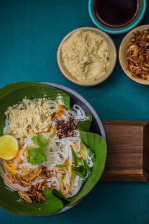 Dry Khowsuey at Burma Burma in Mumbai