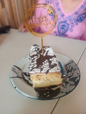 Pastel mil hojas at Bistro 54 in Mexico City