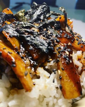Gohan teriyaki   at Sushi Washoku in Mexico City