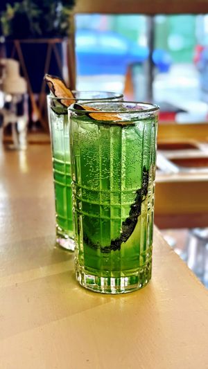 Cucumber mint   at Sushi Washoku in Mexico City