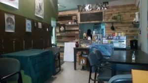 inside restaurant at Cafe-A in Tijuana