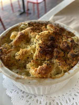 Cheesy Mac n Joi  at JOi Café in Westlake Village