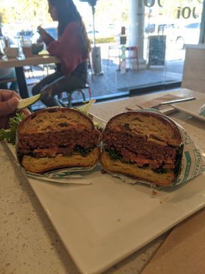 Hungry Planet Burger. at JOi Café in Westlake Village