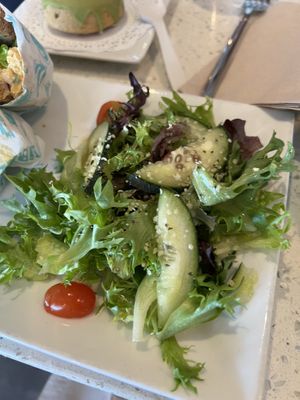 Side salad came with sandwich  at JOi Café in Westlake Village