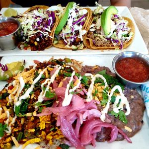 scramble and tacos at JOi Café in Westlake Village
