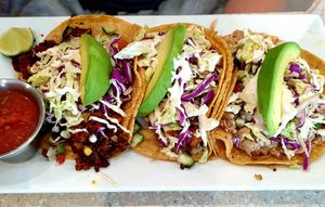 tacos... 1 of each at JOi Café in Westlake Village