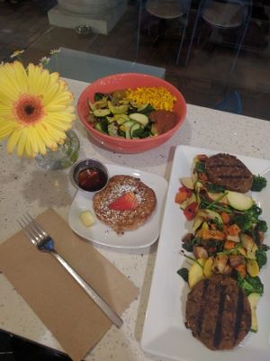 breakfast for dinner at JOi Café in Westlake Village