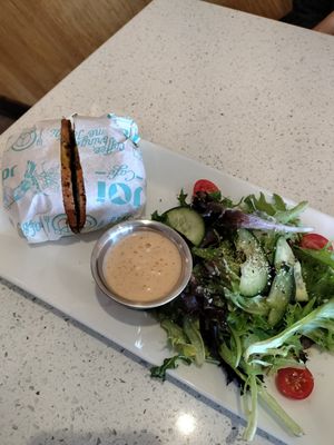Bagel sandwich at JOi Café in Westlake Village