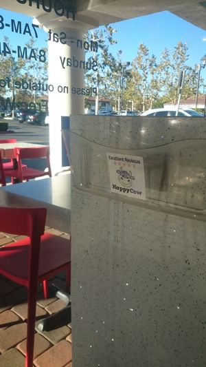 HC sticker at JOi Café in Westlake Village