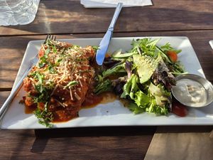 Lasagna + Garden Salad w/ Ranch at JOi Café in Westlake Village