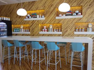 Counter seating. at JOi Café in Westlake Village