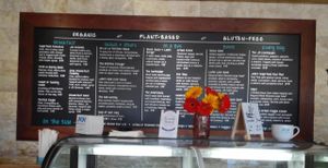 Menu Board. at JOi Café in Westlake Village